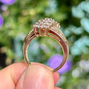 Vintage 14ct Yellow Gold Diamond Cluster Ring, Approx. 2.2ct