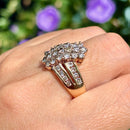 Vintage 14ct Yellow Gold Diamond Cluster Ring, Approx. 2.2ct