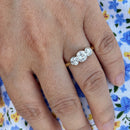 Vintage 1990s Trilogy Diamond Ring in 18ct Yellow Gold (Approx. 1.0ct)