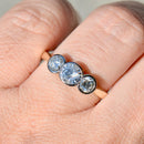 Vintage 1990s Trilogy Diamond Ring in 18ct Yellow Gold (Approx. 1.0ct)