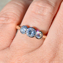 Vintage 1990s Trilogy Diamond Ring in 18ct Yellow Gold (Approx. 1.0ct)