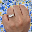 Vintage 1990s Trilogy Diamond Ring in 18ct Yellow Gold (Approx. 1.0ct)
