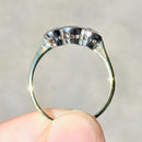 Vintage 1990s Trilogy Diamond Ring in 18ct Yellow Gold (Approx. 1.0ct)
