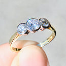 Vintage 1990s Trilogy Diamond Ring in 18ct Yellow Gold (Approx. 1.0ct)