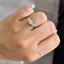 Vintage 1990s Trilogy Diamond Ring in 18ct Yellow Gold (Approx. 1.0ct)