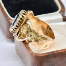 Antique Art Nouveau Amethyst & Old-Cut Diamond Figural Cluster Ring, Circa 1900