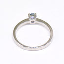 Cornflower Blue Sapphire 9ct White Gold Solitaire Ring