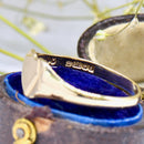 Vintage 1980s 9ct Yellow Gold Ladies Heart-Shaped Signet Ring