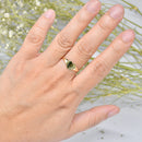 Vintage 1980s 9ct Yellow Gold Ladies Heart-Shaped Signet Ring