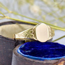 Vintage 9ct Yellow Gold Ladies Signet Ring