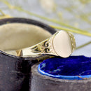 Vintage 9ct Yellow Gold Ladies Signet Ring