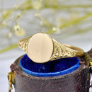 Vintage 9ct Yellow Gold Ladies Signet Ring
