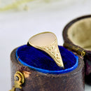 Vintage 9ct Yellow Gold Ladies Signet Ring
