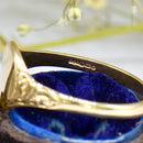Vintage 9ct Yellow Gold Ladies Signet Ring
