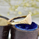 Vintage 9ct Yellow Gold Ladies Signet Ring