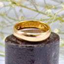 Antique 1921 22ct Yellow Gold Traditional Court Wedding Band (4.5mm Wide)