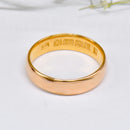 Antique 1921 22ct Yellow Gold Traditional Court Wedding Band (4.5mm Wide)