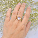 Vintage 9ct Yellow Gold Moonstone Signet Ring