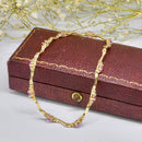 Pink Sapphire & Diamond 9ct Yellow Gold Wave Bracelet