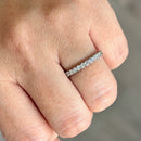 Platinum 0.25ct Diamond Half Eternity Stacking Ring