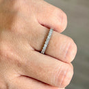 Platinum 0.25ct Diamond Half Eternity Stacking Ring