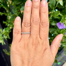 Platinum 0.25ct Diamond Half Eternity Stacking Ring