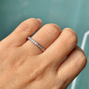 Contemporary Platinum Diamond Channel Set Half Eternity Ring (0.25ct)
