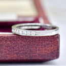 Contemporary Platinum Diamond Channel Set Half Eternity Ring (0.25ct)