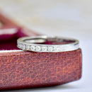 Contemporary Platinum Diamond Channel Set Half Eternity Ring (0.25ct)