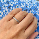 Contemporary Platinum Diamond Channel Set Half Eternity Ring (0.25ct)