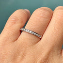 Contemporary Platinum Diamond Channel Set Half Eternity Ring (0.25ct)