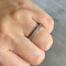 Contemporary Platinum Diamond Channel Set Half Eternity Ring (0.25ct)