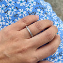 Contemporary Platinum Diamond Channel Set Half Eternity Ring (0.25ct)