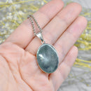 Vintage Blue John Pendant with Sterling Silver Chain
