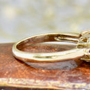 Vintage 2000s Amethyst & Diamond 9ct Yellow Gold Ring