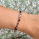 Sapphire & Diamond 9ct Yellow Gold Infinity Design Bracelet