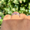 9ct White Gold Ruby Multi-Band Dress Ring