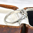 Vintage 2006 18ct White Gold Mixed-Cut Diamond Trilogy Ring (0.58ct)