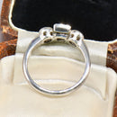 Vintage 2006 18ct White Gold Mixed-Cut Diamond Trilogy Ring (0.58ct)
