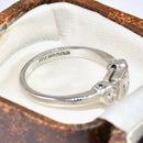 Vintage 2006 18ct White Gold Mixed-Cut Diamond Trilogy Ring (0.58ct)