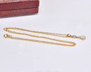 Vintage 9ct Yellow Gold Double Opal Drop Pendant Necklace