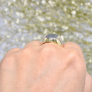 Vintage 9ct Yellow Gold Hematite Intaglio Signet Ring