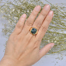 Vintage 9ct Yellow Gold Hematite Intaglio Signet Ring