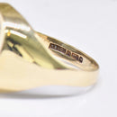 Vintage 9ct Yellow Gold Hematite Intaglio Signet Ring
