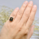 Antique Onyx & 9ct Yellow Gold Initial “T” Signet Ring