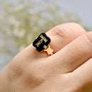 Antique Onyx & 9ct Yellow Gold Initial “T” Signet Ring