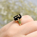 Antique Onyx & 9ct Yellow Gold Initial “T” Signet Ring