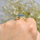 Vintage 1966 Bloodstone 9ct Yellow Gold Statement Signet Ring