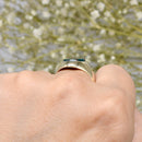 Vintage 1980s Bloodstone 9ct Yellow Gold Signet Ring