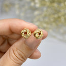 9ct Yellow Gold Lover’s Knot Earrings, Pendant & Chain Set